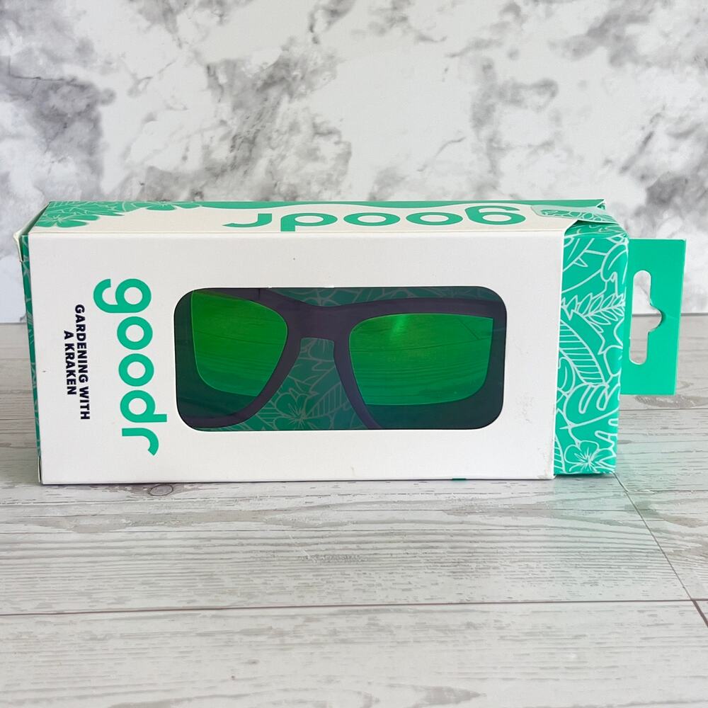 Goodr OG Gardening With A Kraken Purple Polarized Sunglasses - NEW!